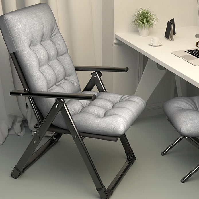 Contemporary Recliner Chair with Extended Footrest and Removable Cushions