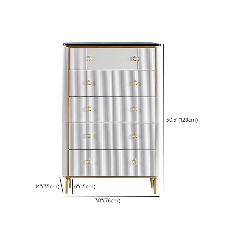 Contemporary Side Board Marble Sideboard Table with Doors for Dining Room