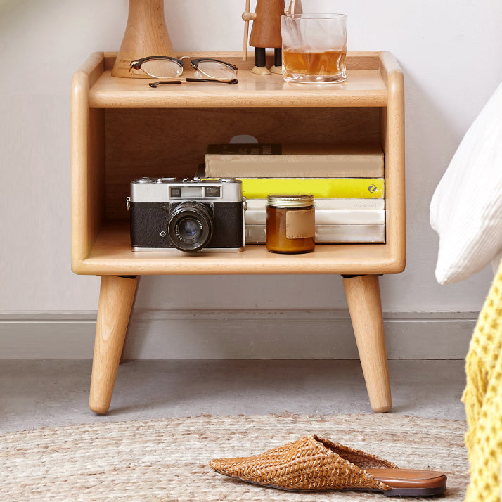 Solid Wood Bedside Table for Nursery Modern & Contemporary Kids Nightstand