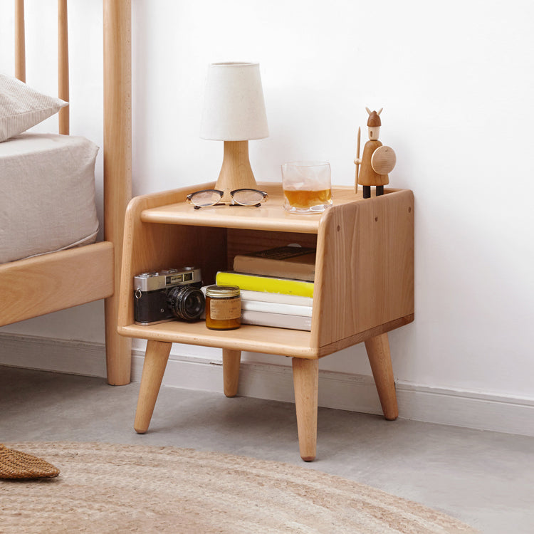 Solid Wood Bedside Table for Nursery Modern & Contemporary Kids Nightstand