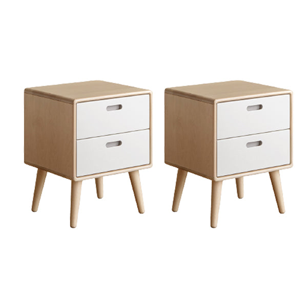 Modern & Contemporary Bedside Table for Nursery Solid Wood Nightstand Kids