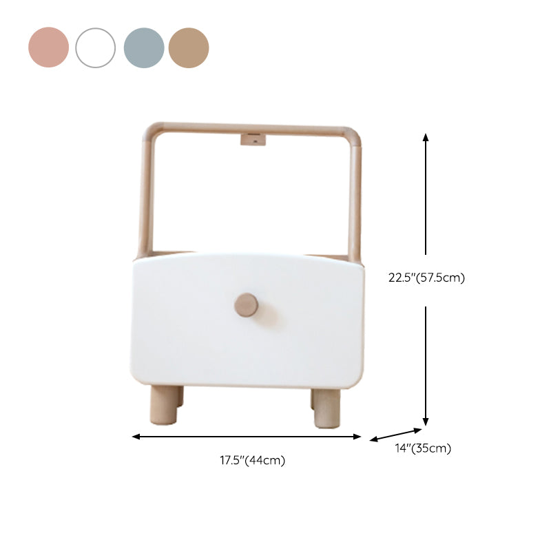 Solid Wood Bedside Table for Nursery Storage Bedside Table for Nursery