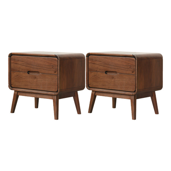 Black Walnut Bedside Table for Nursery Modern & Contemporary Nightstand