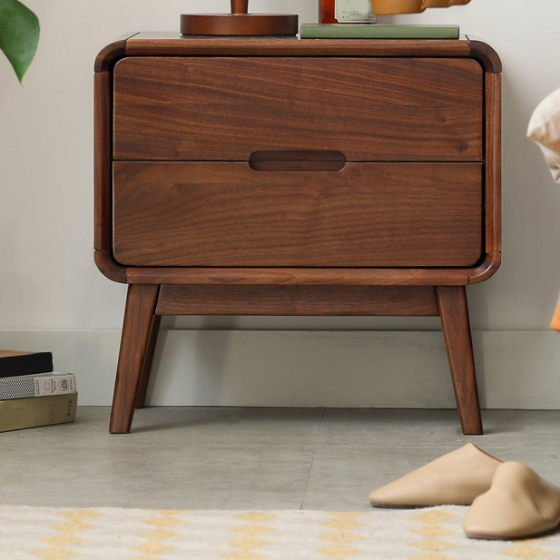 Black Walnut Bedside Table for Nursery Modern & Contemporary Nightstand