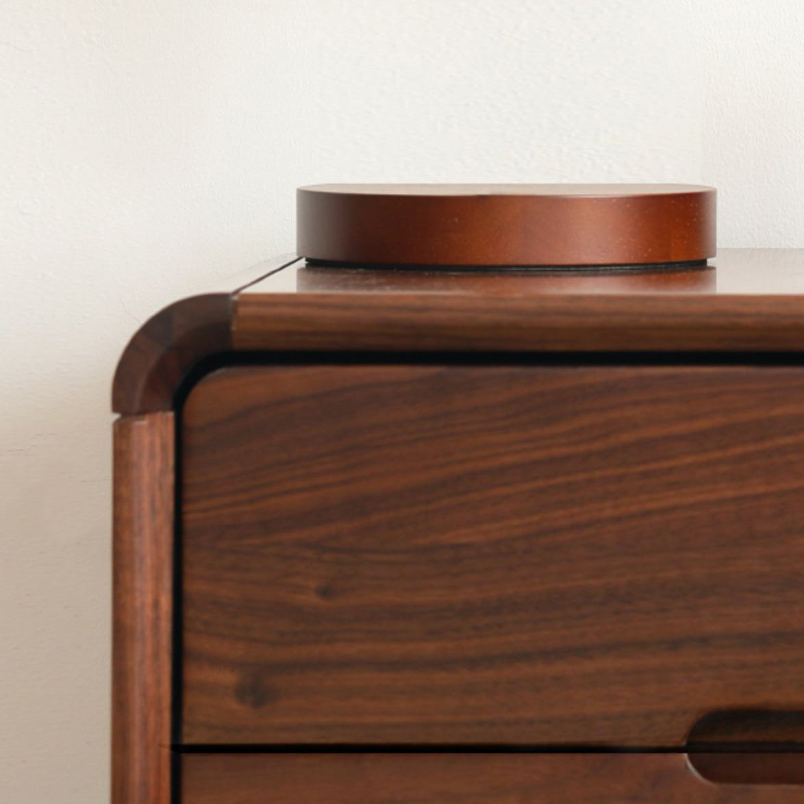 Black Walnut Bedside Table for Nursery Modern & Contemporary Nightstand