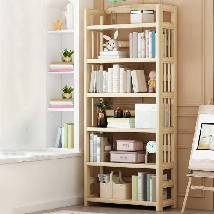 Modern Solid Wood Standard Bookcase Freestanding Kids Standard Bookcase