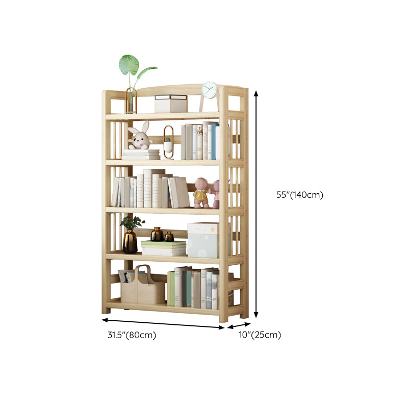 Modern Solid Wood Standard Bookcase Freestanding Kids Standard Bookcase