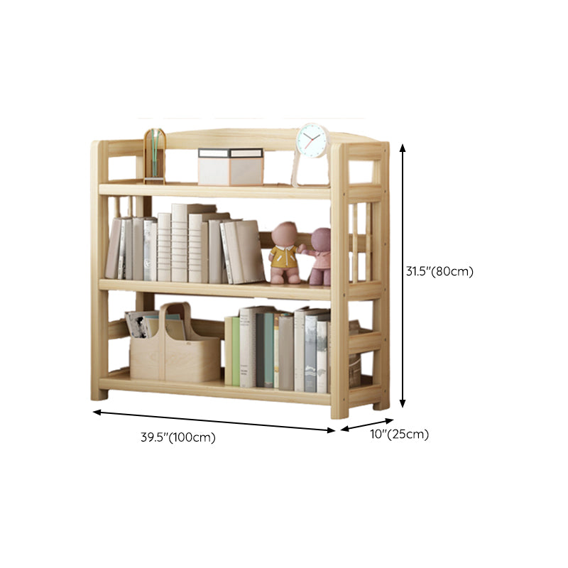 Modern Solid Wood Standard Bookcase Freestanding Kids Standard Bookcase