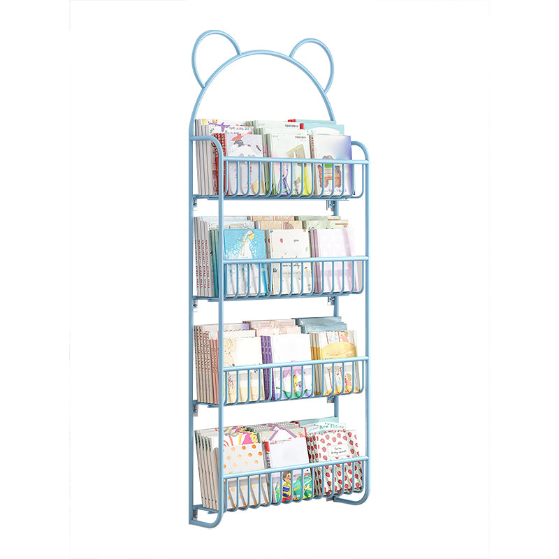 Contemporary Animals Book Shelf Metal Etagere Bookcase in Wall Mounted