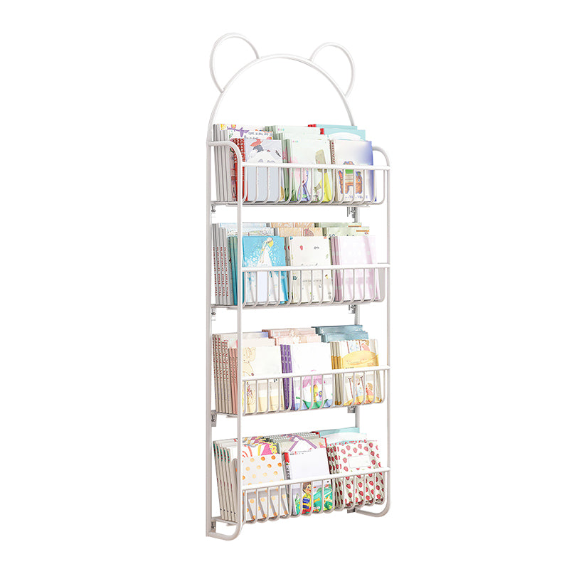 Contemporary Animals Book Shelf Metal Etagere Bookcase in Wall Mounted