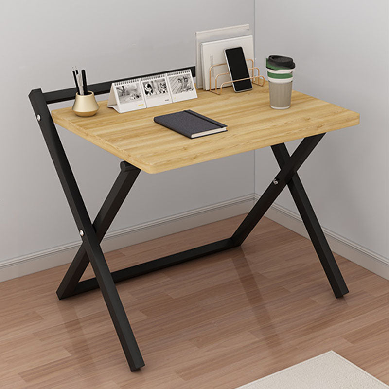 Contemporary Style Folding Home Office Desk Rectangular Trestle Writing Desk