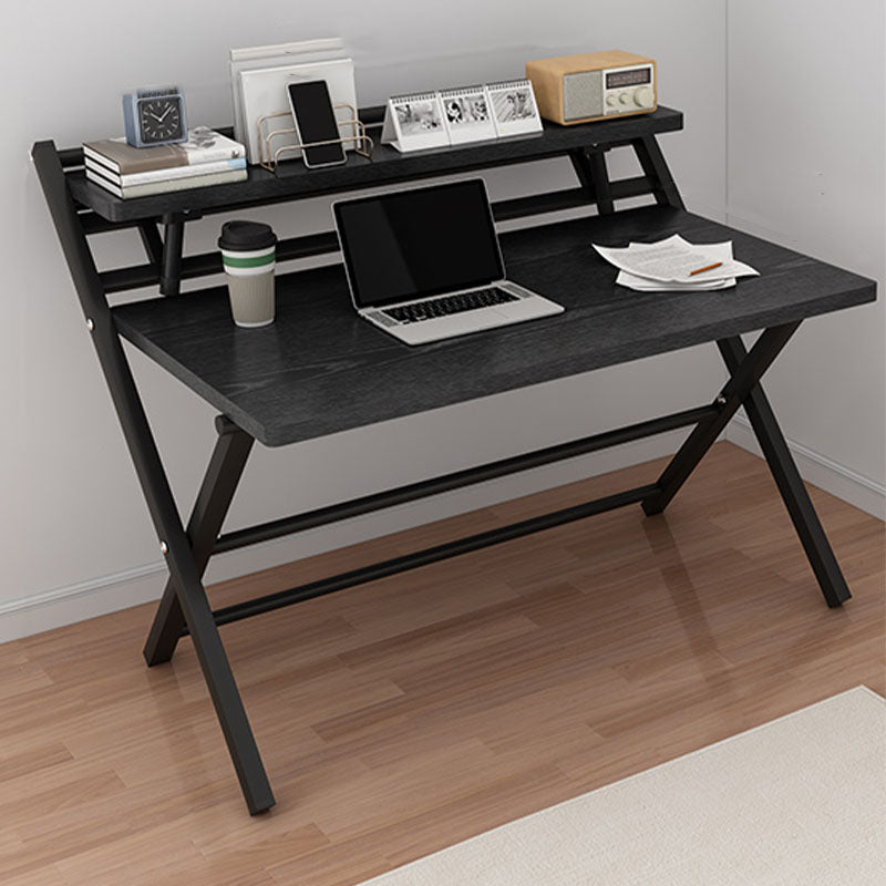 Contemporary Style Folding Home Office Desk Rectangular Trestle Writing Desk