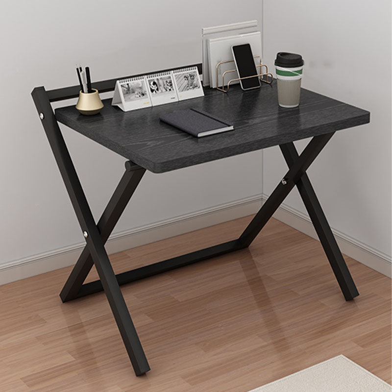 Contemporary Style Folding Home Office Desk Rectangular Trestle Writing Desk