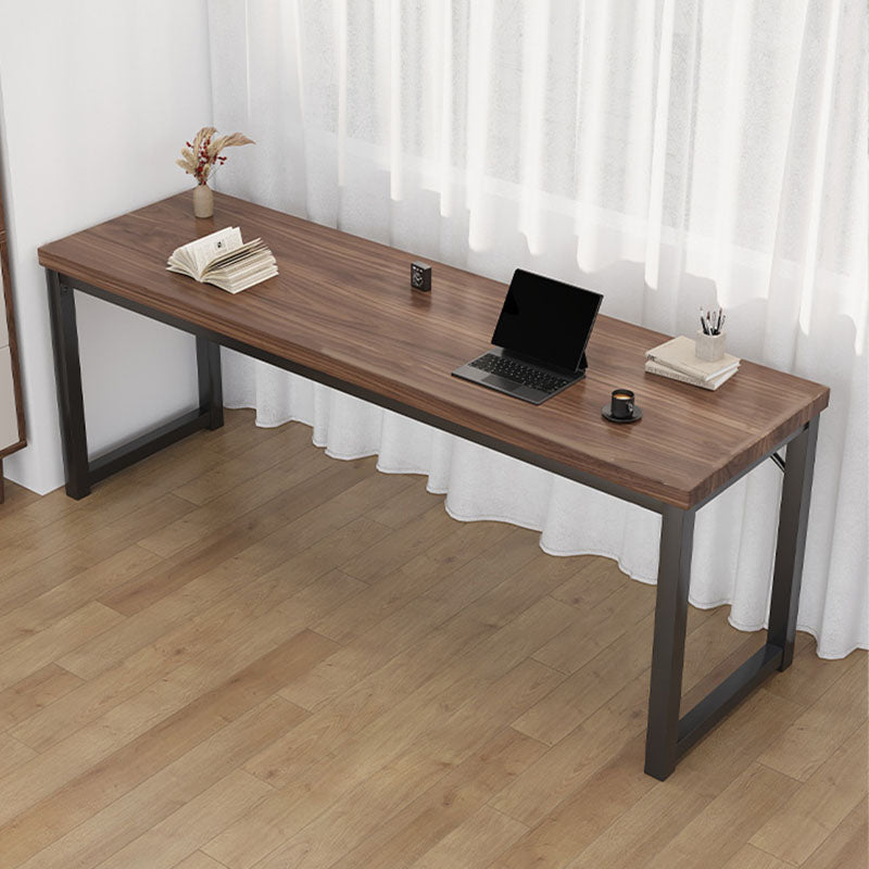 Contemporary Engineered Wood Writing Desk Rectangular Office Desk with Metal Legs