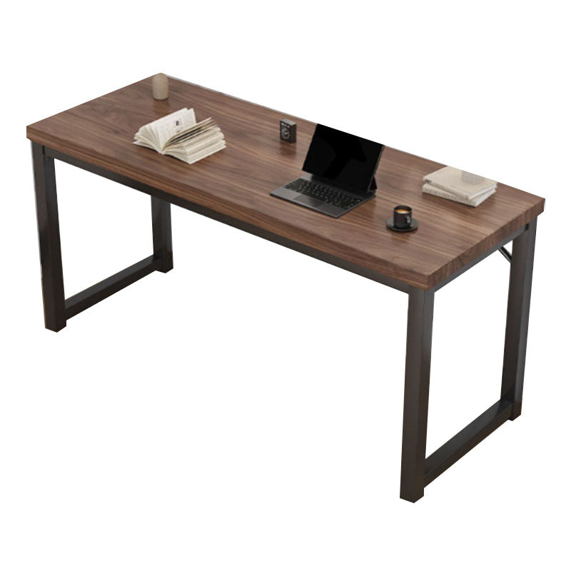 Contemporary Engineered Wood Writing Desk Rectangular Office Desk with Metal Legs