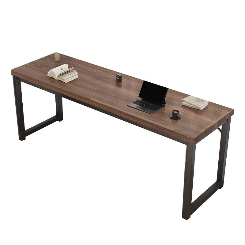 Contemporary Engineered Wood Writing Desk Rectangular Office Desk with Metal Legs