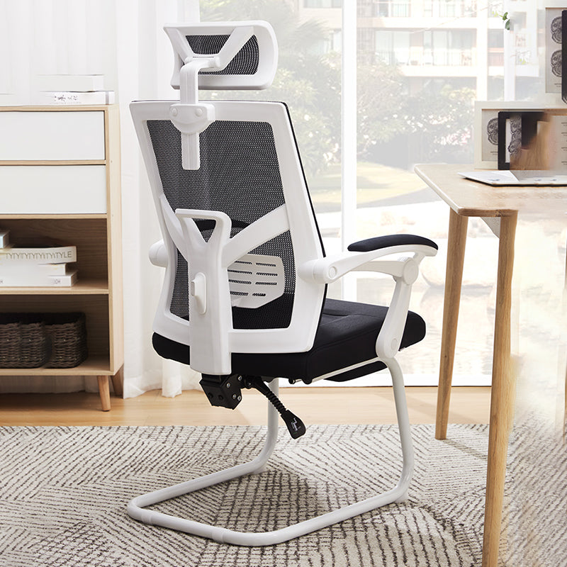 Modern Padded Arms Office Chair No Distressing Ergonomic Desk Chair