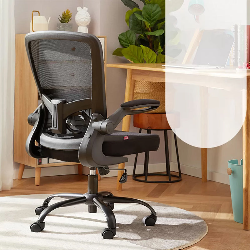 Modern Removable Arms Chair Tilt Mechanism No Distressing Ergonomic Desk Chair with Wheels