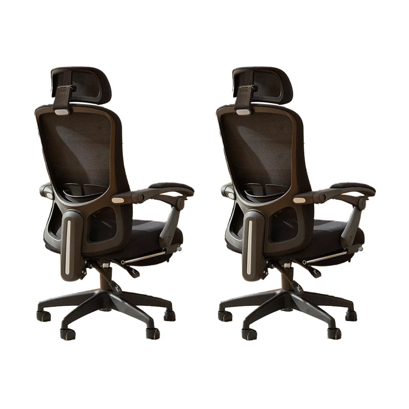 Modern Padded Arms Office Chair No Distressing Ergonomic Slide Chair