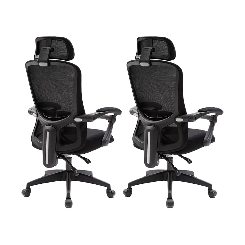 Modern Padded Arms Office Chair No Distressing Ergonomic Slide Chair