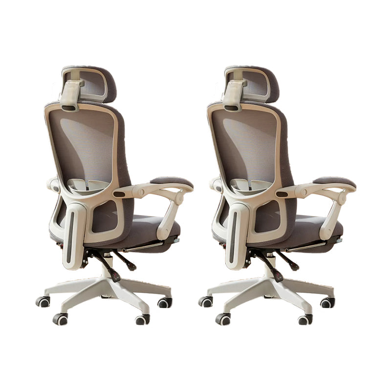 Modern Padded Arms Office Chair No Distressing Ergonomic Slide Chair