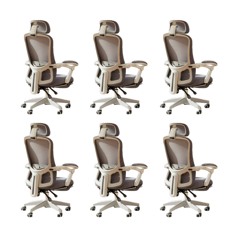 Modern Padded Arms Office Chair No Distressing Ergonomic Slide Chair