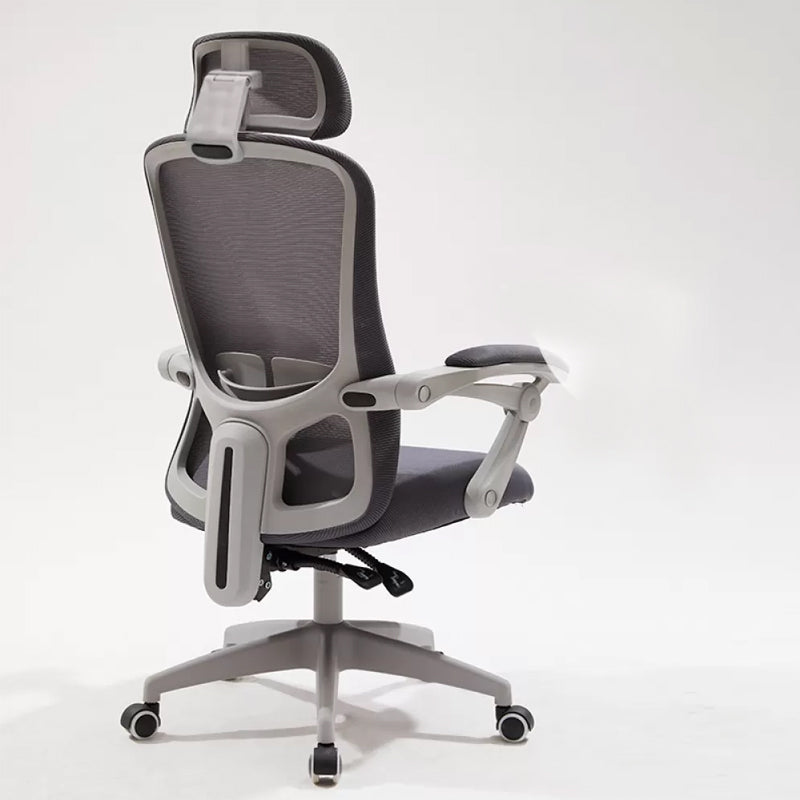 Modern Padded Arms Office Chair No Distressing Ergonomic Slide Chair