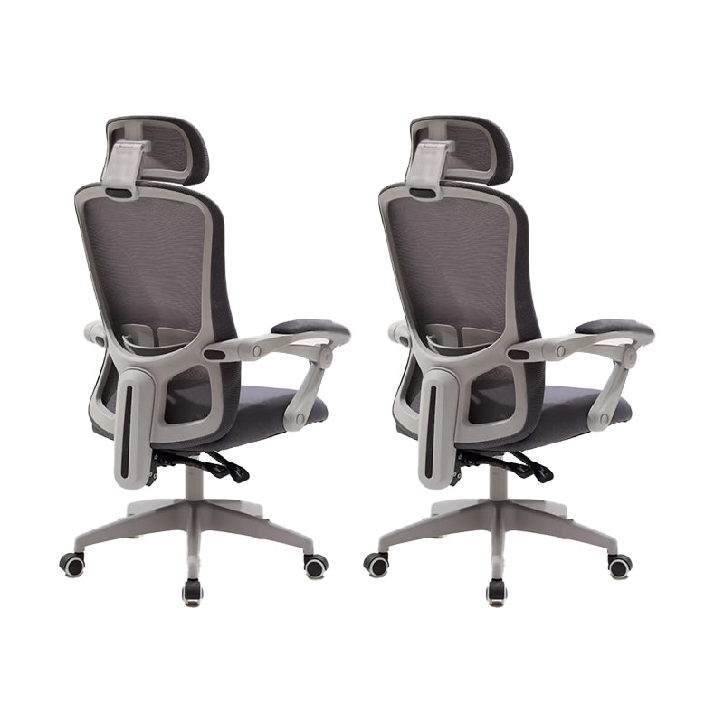 Modern Padded Arms Office Chair No Distressing Ergonomic Slide Chair