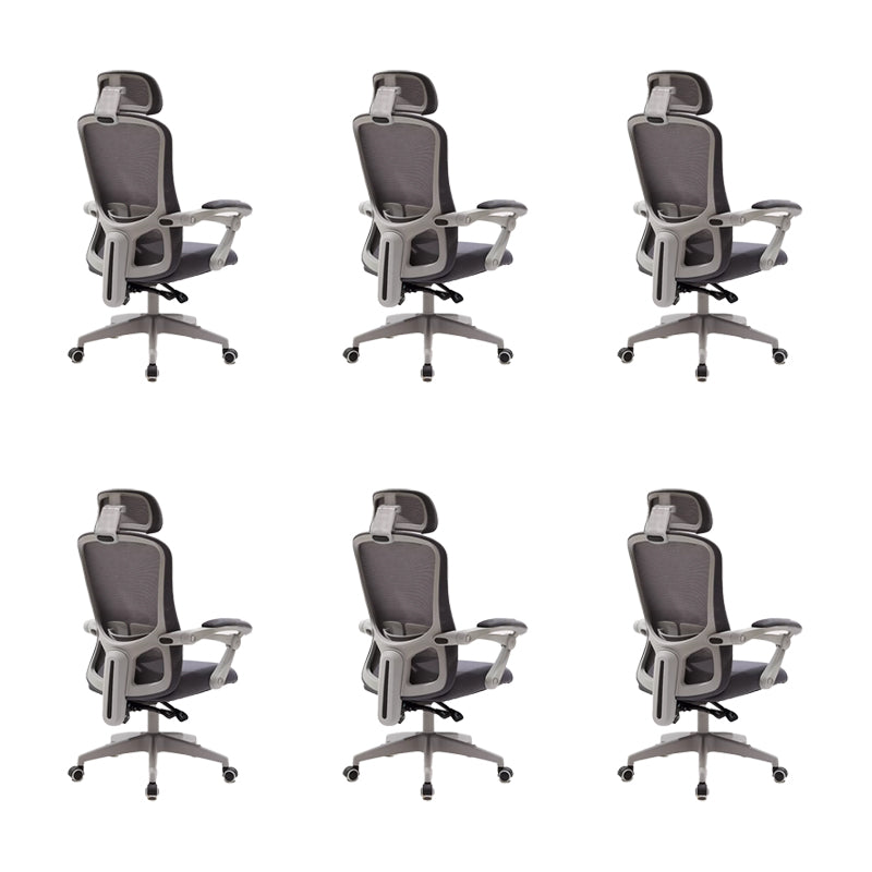 Modern Padded Arms Office Chair No Distressing Ergonomic Slide Chair