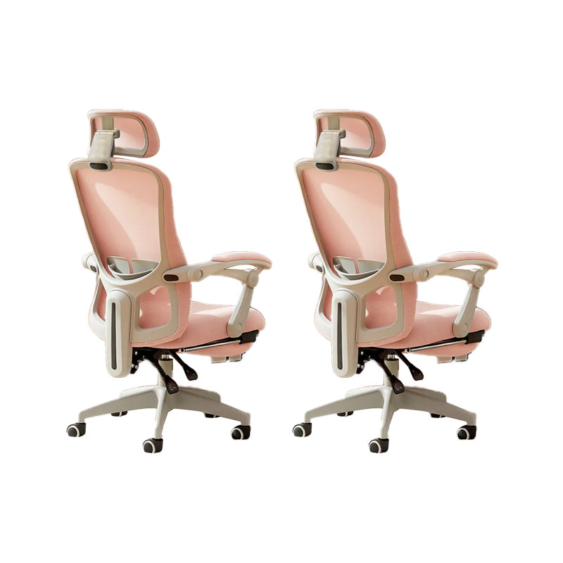 Modern Padded Arms Office Chair No Distressing Ergonomic Slide Chair