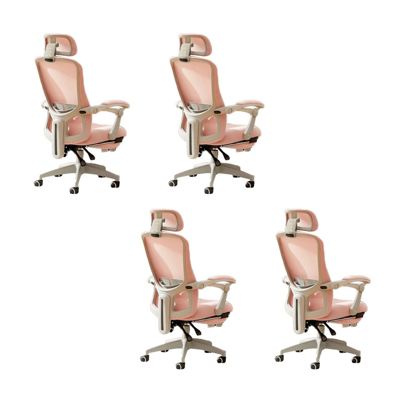 Modern Padded Arms Office Chair No Distressing Ergonomic Slide Chair