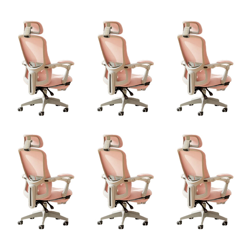 Modern Padded Arms Office Chair No Distressing Ergonomic Slide Chair