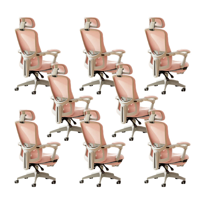 Modern Padded Arms Office Chair No Distressing Ergonomic Slide Chair