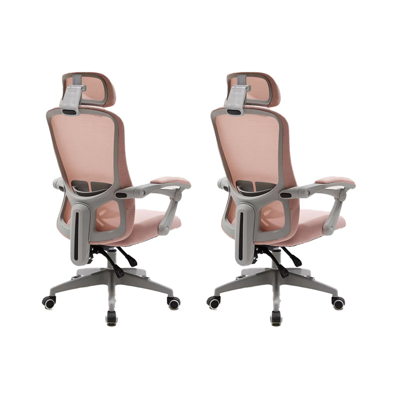 Modern Padded Arms Office Chair No Distressing Ergonomic Slide Chair