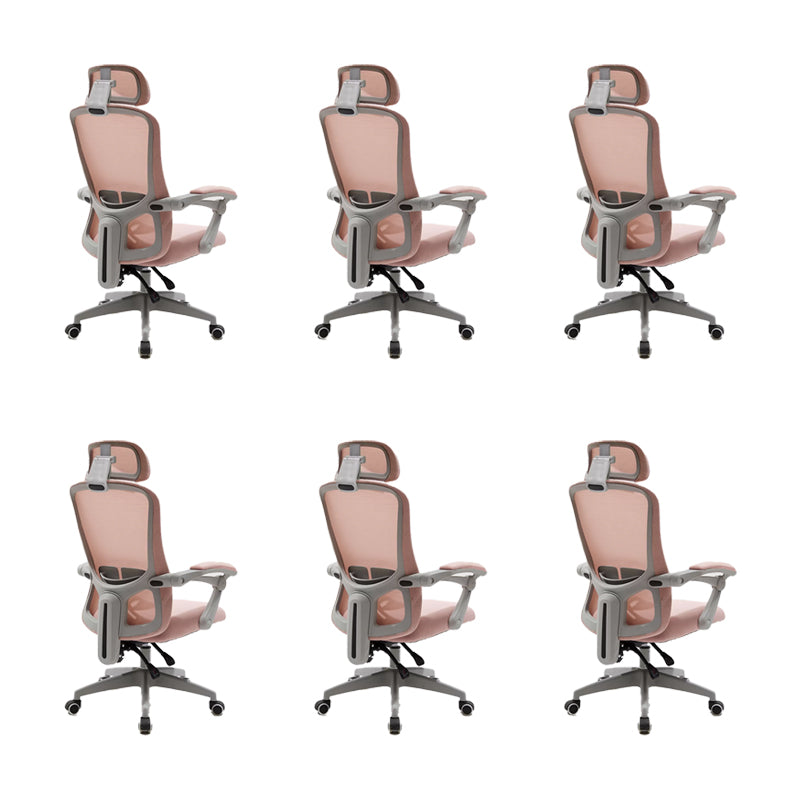 Modern Padded Arms Office Chair No Distressing Ergonomic Slide Chair