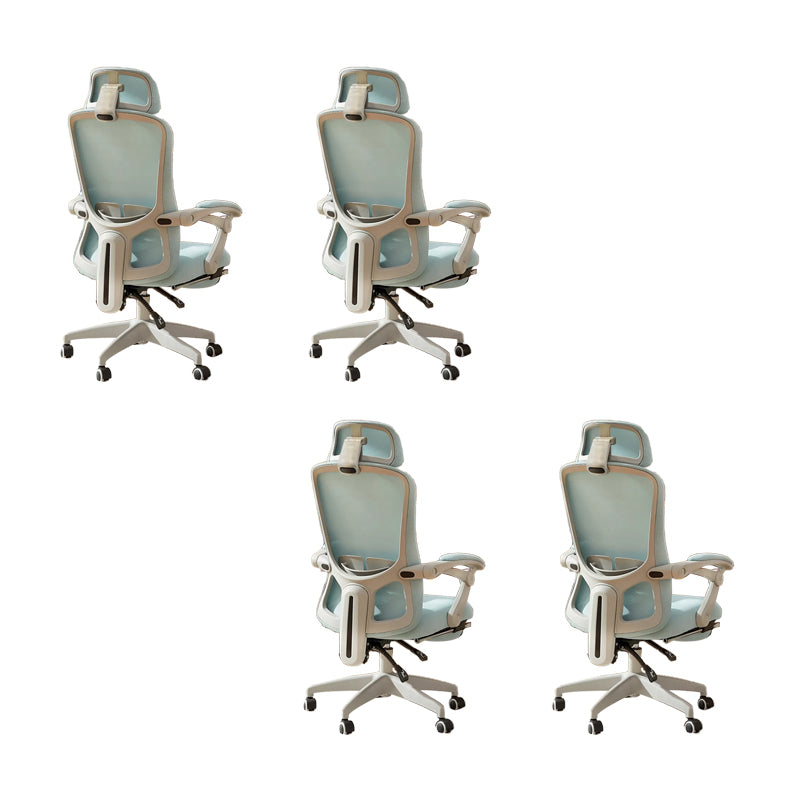 Modern Padded Arms Office Chair No Distressing Ergonomic Slide Chair