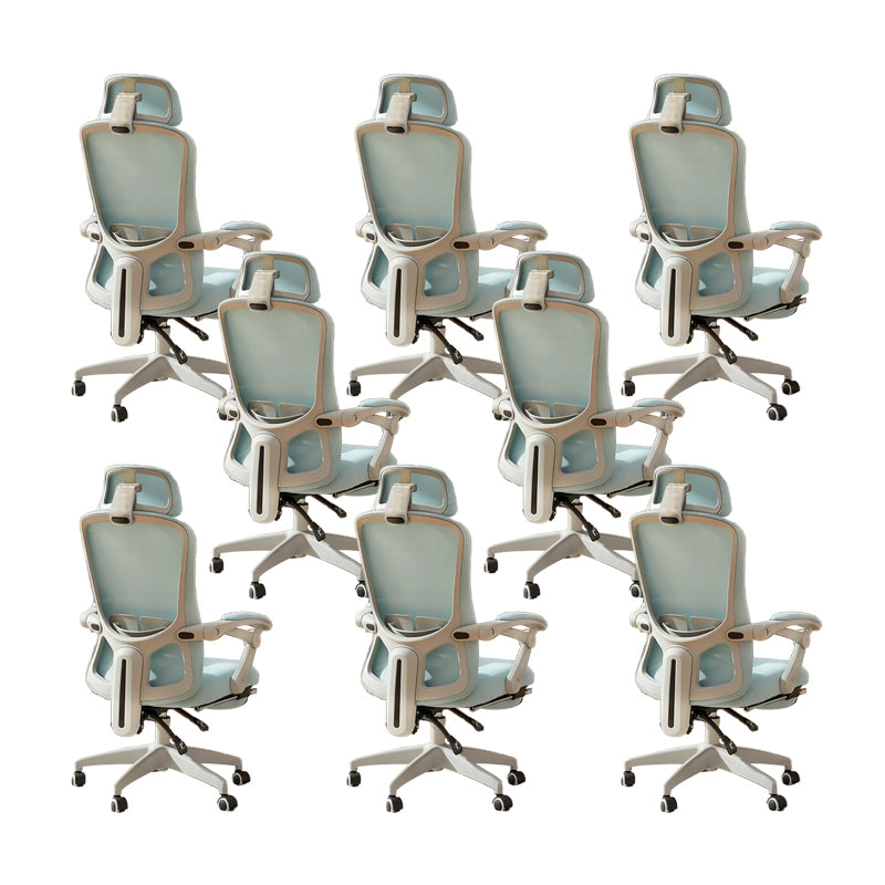 Modern Padded Arms Office Chair No Distressing Ergonomic Slide Chair