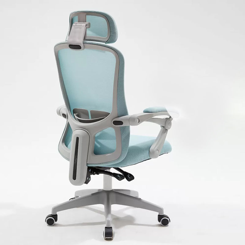 Modern Padded Arms Office Chair No Distressing Ergonomic Slide Chair