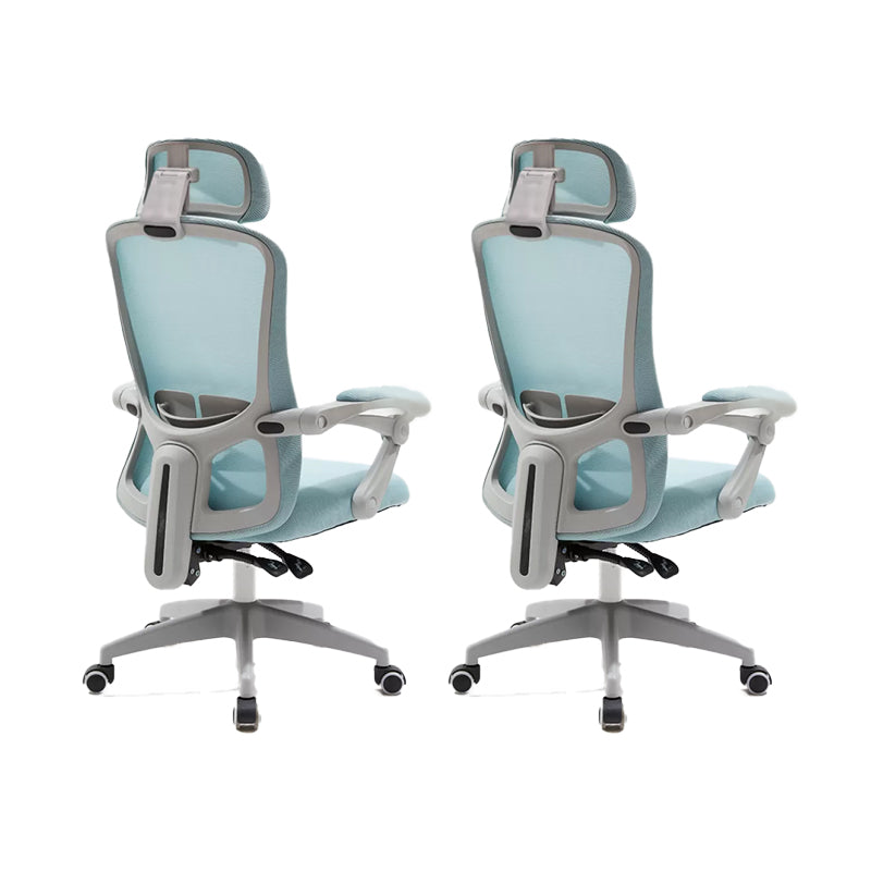 Modern Padded Arms Office Chair No Distressing Ergonomic Slide Chair