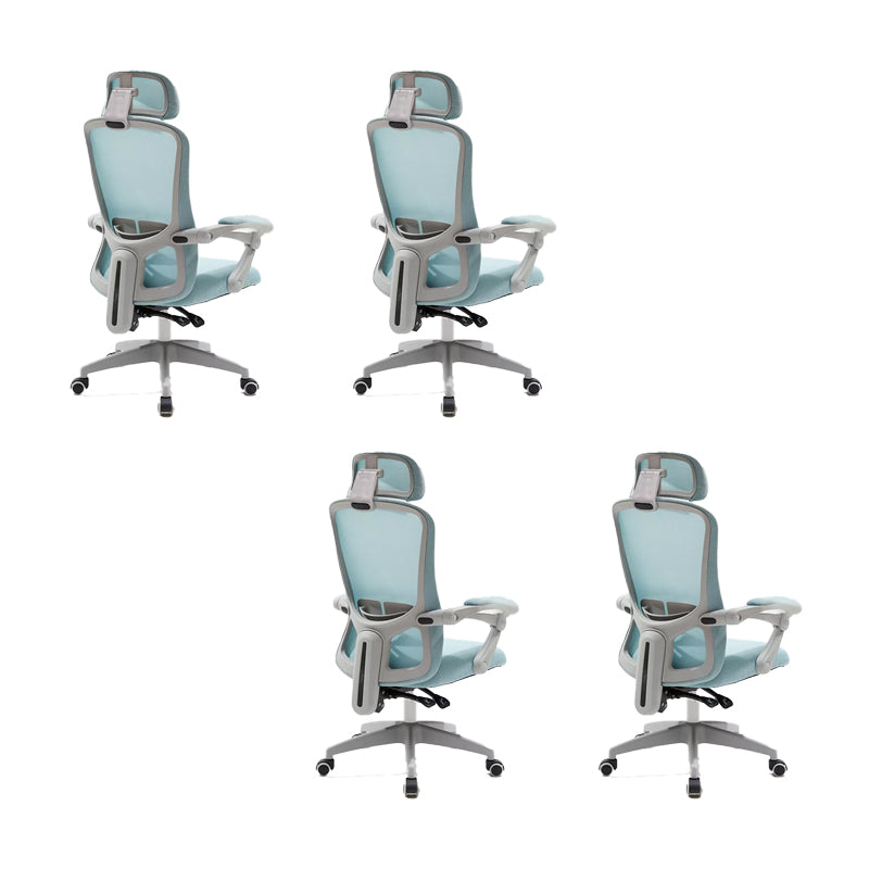 Modern Padded Arms Office Chair No Distressing Ergonomic Slide Chair