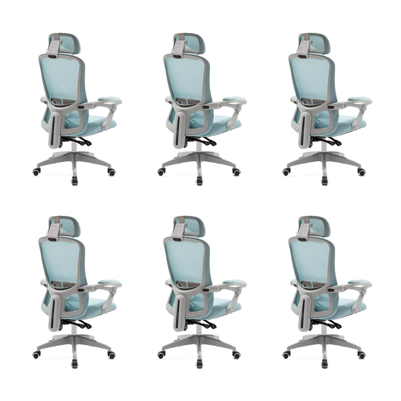 Modern Padded Arms Office Chair No Distressing Ergonomic Slide Chair