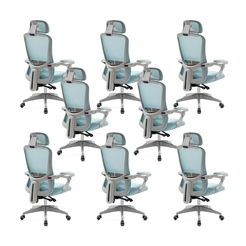 Modern Padded Arms Office Chair No Distressing Ergonomic Slide Chair