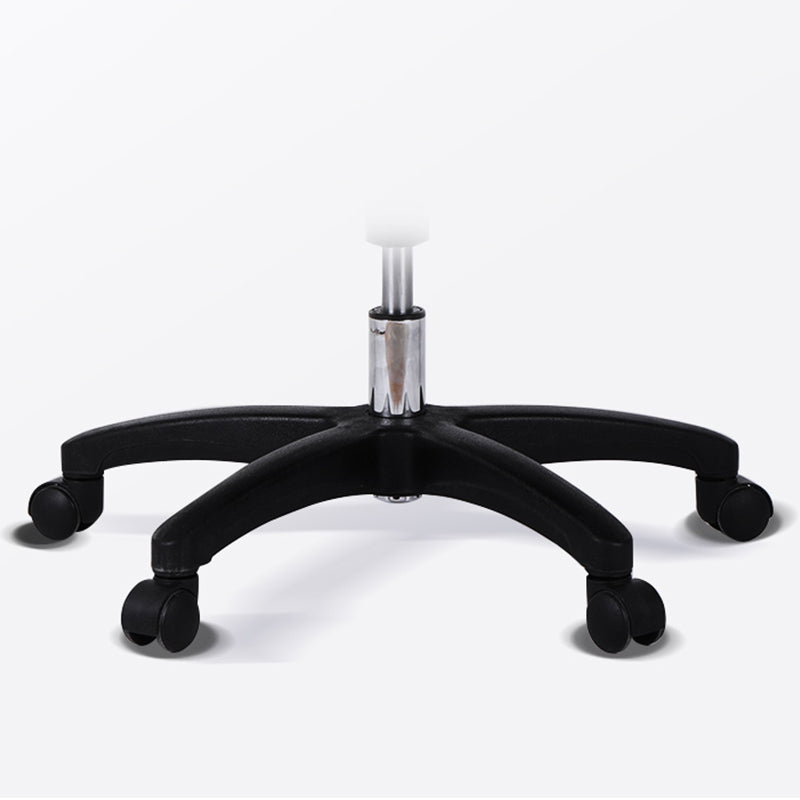 Modern Armless Office Chair Tilt Mechanism No Distressing Ergonomic Chair with Wheels