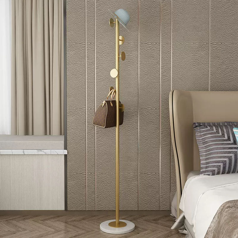 Luxurious Hall Tree Free Standing Metal Coat Rack with Coat Hooks