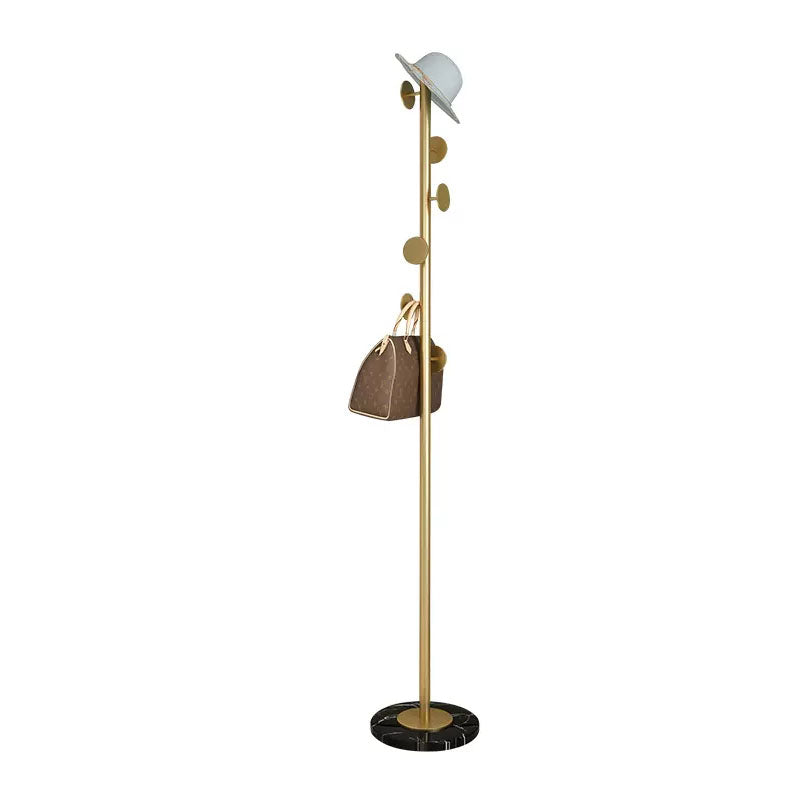 Luxurious Hall Tree Free Standing Metal Coat Rack with Coat Hooks