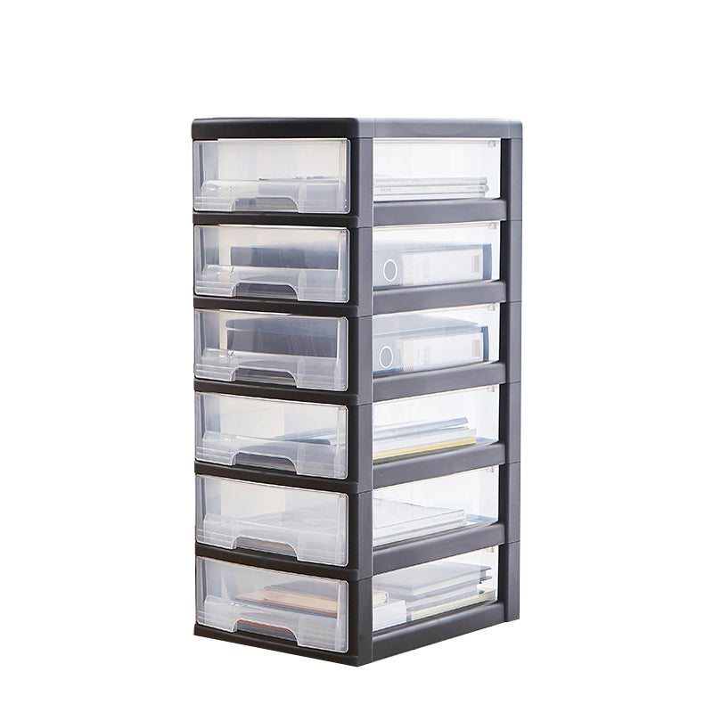 Transparent Filing Cabinet Vertical Modern Plastic Drawers File Cabinet