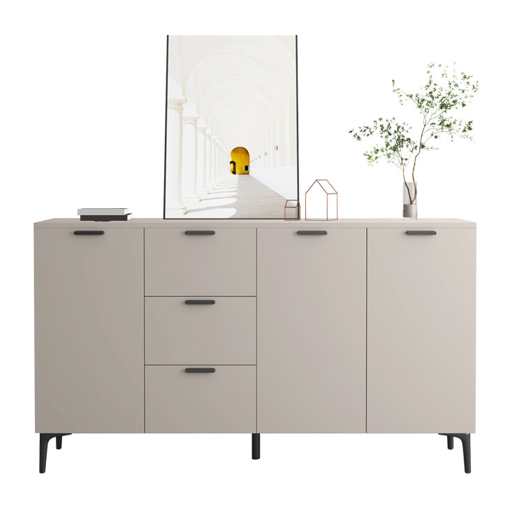 Contemporary Sideboard Cabinet Solid Wood Sideboard Table with Doors for Dining Room