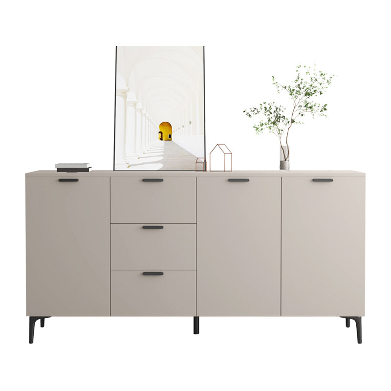 Contemporary Sideboard Cabinet Solid Wood Sideboard Table with Doors for Dining Room