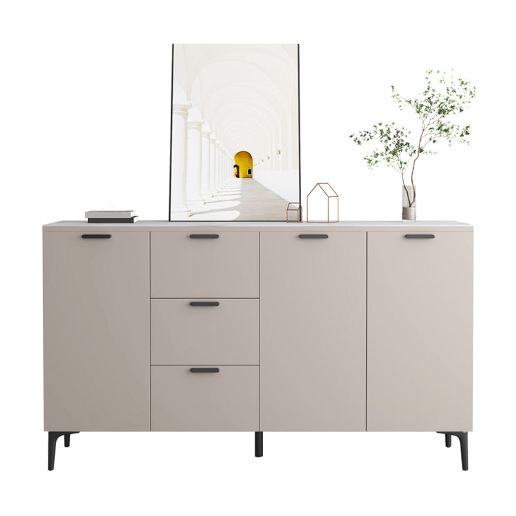 Contemporary Sideboard Cabinet Solid Wood Sideboard Table with Doors for Dining Room