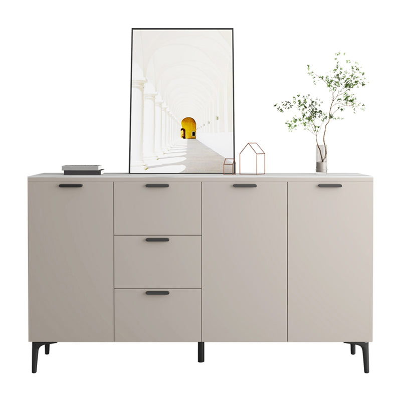 Contemporary Sideboard Cabinet Solid Wood Sideboard Table with Doors for Dining Room